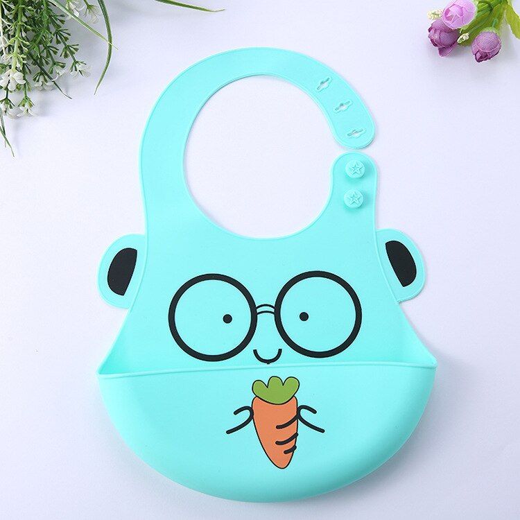 Fashionable Silicon Breastplate Baby Bib Waterproof Solid Infant Bandana Bibs Newborn Feeding Burp Cloth Drooling Scarf