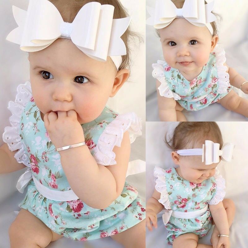 Toddler Newborn Infant Baby Girl Romper Jumpsuit Bodysuit Outfit Sunsuit Clothes