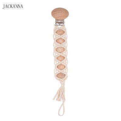 Customized Name Baby Pacifier Chain Handmade Crochet Dummy Clips DIY Attache Sucette BPA Free Baby Pacifier Clips Holder Chain