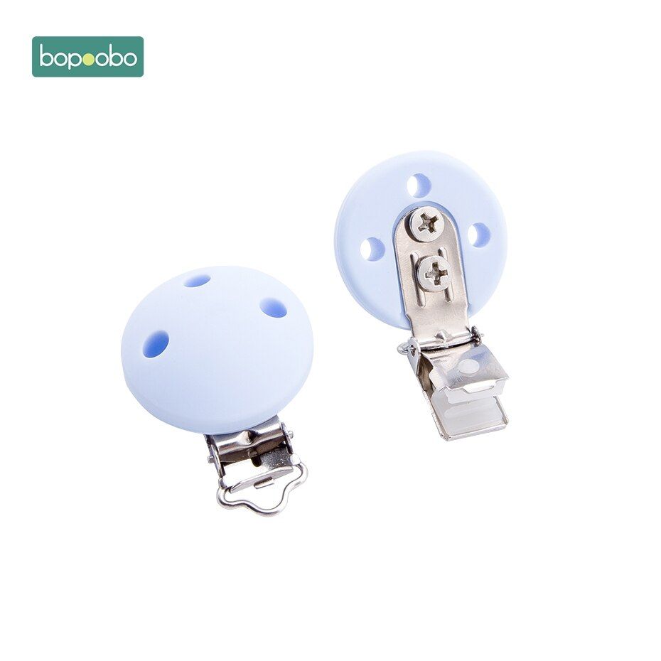 Bopoobo 3pc Silicone Pacifier Clip Cartoon Soocer Soother Clip Nursing Accessories Diy Dummy Clip Chains Wooden Baby Teether