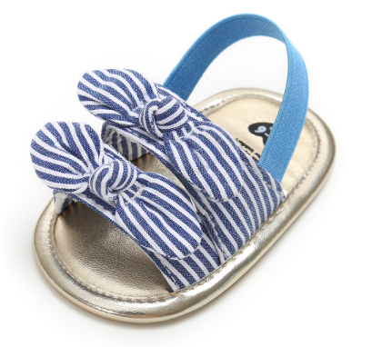 Newborn Baby Girls Summer Cute Bowknot Sandals Anti-slip Prewalker Kid Soft Sole Crib Shoes 0-18M