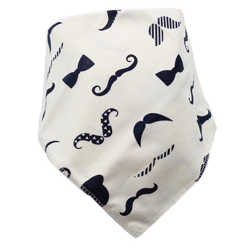Cotton Baby Bibs Triangle Double Layers Cartoon Baby Bandana Dribble Bibs