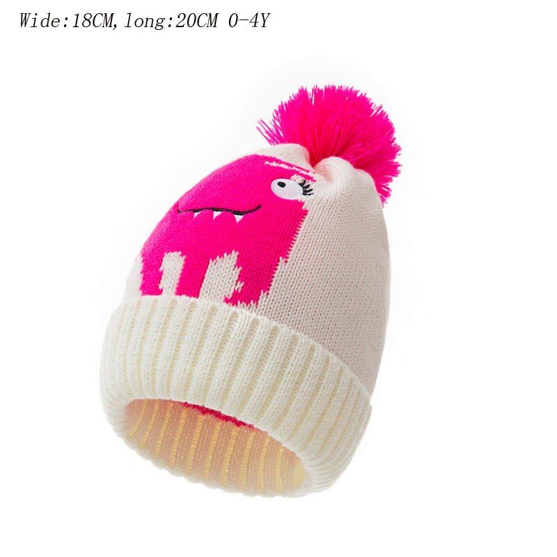 Warmom Rabbit Ears Baby Cashmere Hat Infant Winter Warm Hat Candy Color Soft Cotton Hat Unisex Baby Newborn Hat Kawaii
