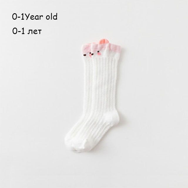 Newborn Baby Girls Socks Summer Spring Mesh Socks Kids Bow Knee Tube Sock Sokken Princess Infant Baby Socks Calcetines