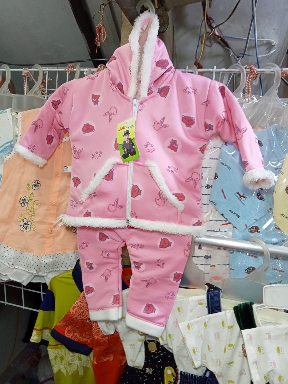 Woolen New Born Baby Winter Dress