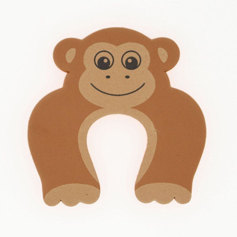 5Pcs/Lot Baby ty For Newborn Furniture Protection Card Door Stopper Security Cute Animal Care Child Lock Finger Protector
