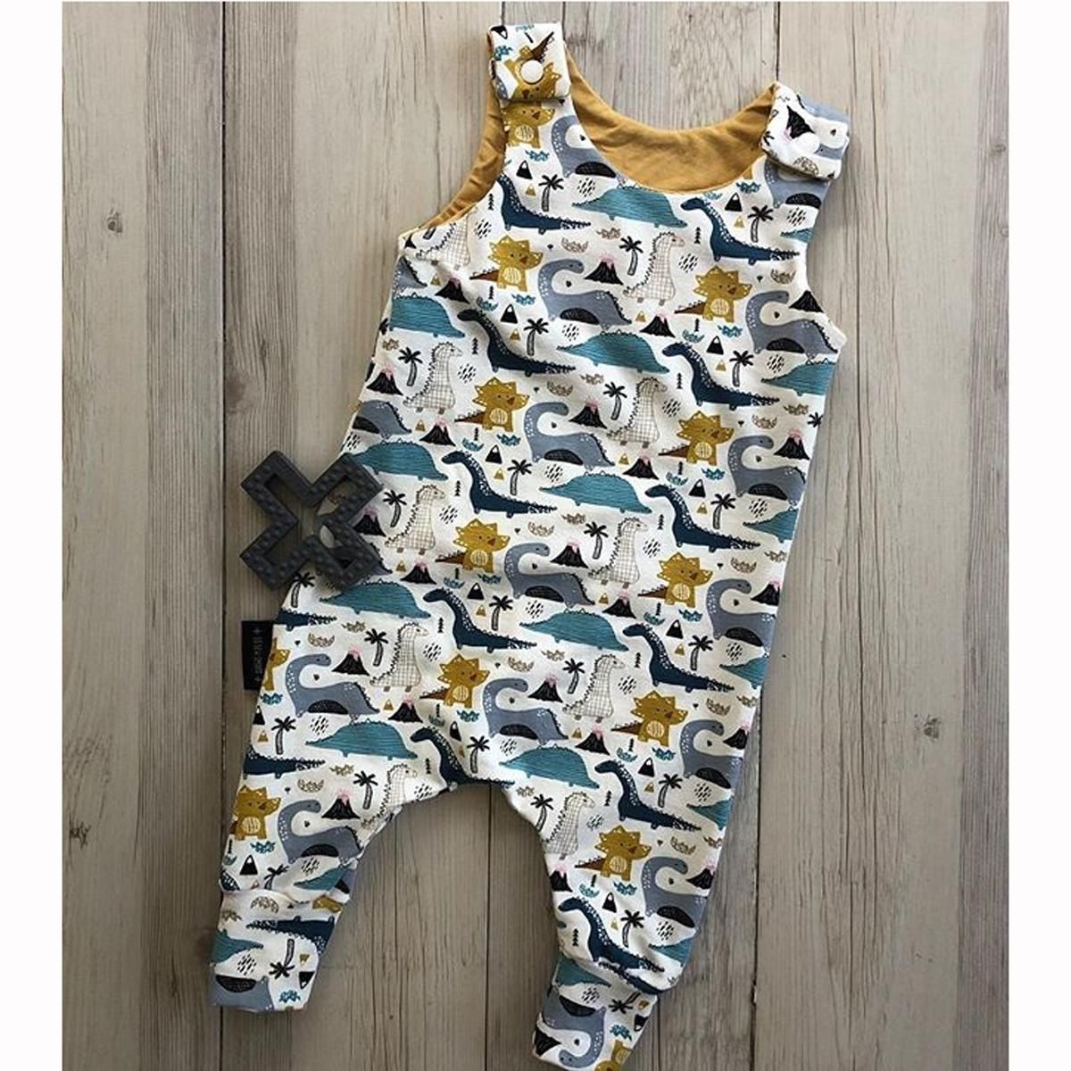 Baby Boy Girl Dinosaur JumpsuitSummer Rompers Cotton Clothes