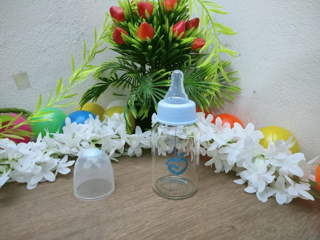 Apple Bear Glass Feeder 120 ml