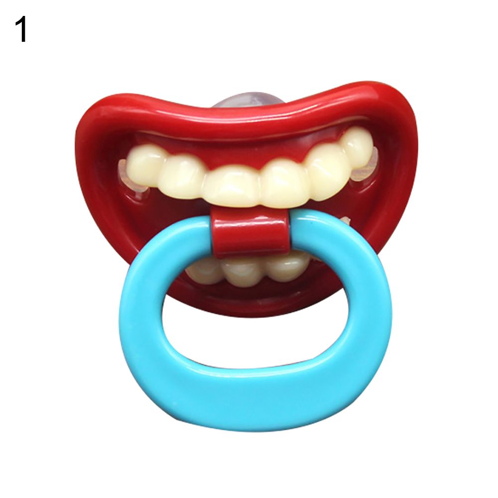 Funny Lips Teeth Toddler Baby Silicone Dummy Soother Teething Sleep Pacifier