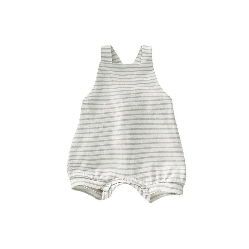 Fashion Baby Boy Girls Striped Romper Summer Toddler Cute Sleeveless Backless Jumpsuits Kid Lovely Unisex Newborn Infant Clothes