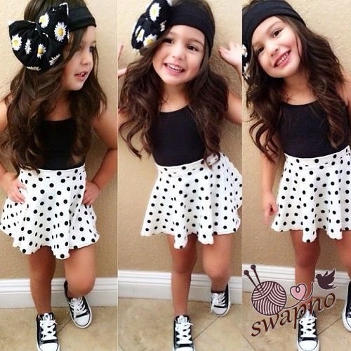 skirt tops girla top ,baby girls skirt and tops hairband headband