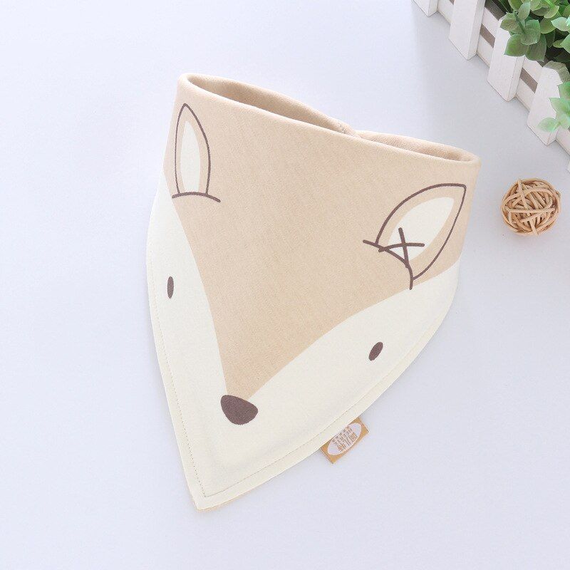 Organic Cotton Bandana Bibs Infant Feeding Smock Baby Burp Cloths Cartoon Saliva Towel Baby Eating Accessory Soft Baby Stuff