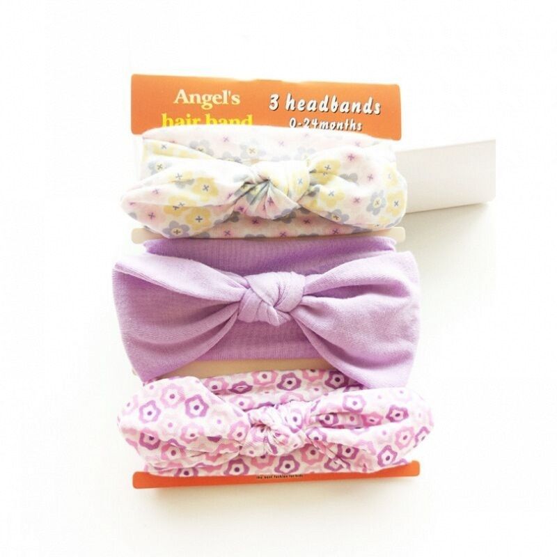 3pcs/lot baby girl headband for newborn babies hair band elastic accessories cotton headwear
