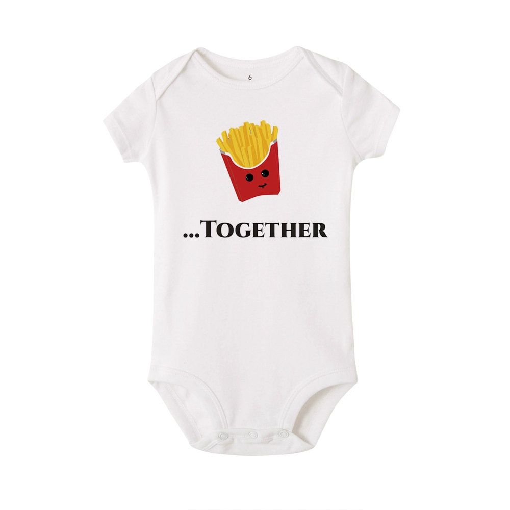 Twin Baby Clothes Twin Onesies Outfits Boys Girls Twin Baby Shower Gift Summer Short Sleeve Bodysuits Brothers/sisters Onesie