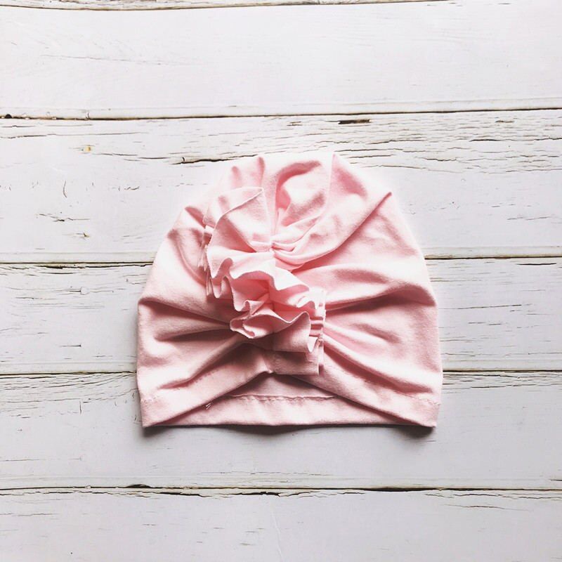 Baby Beanies Caps Newborn Girls Turban Toddler Hats Babe Bows Headband