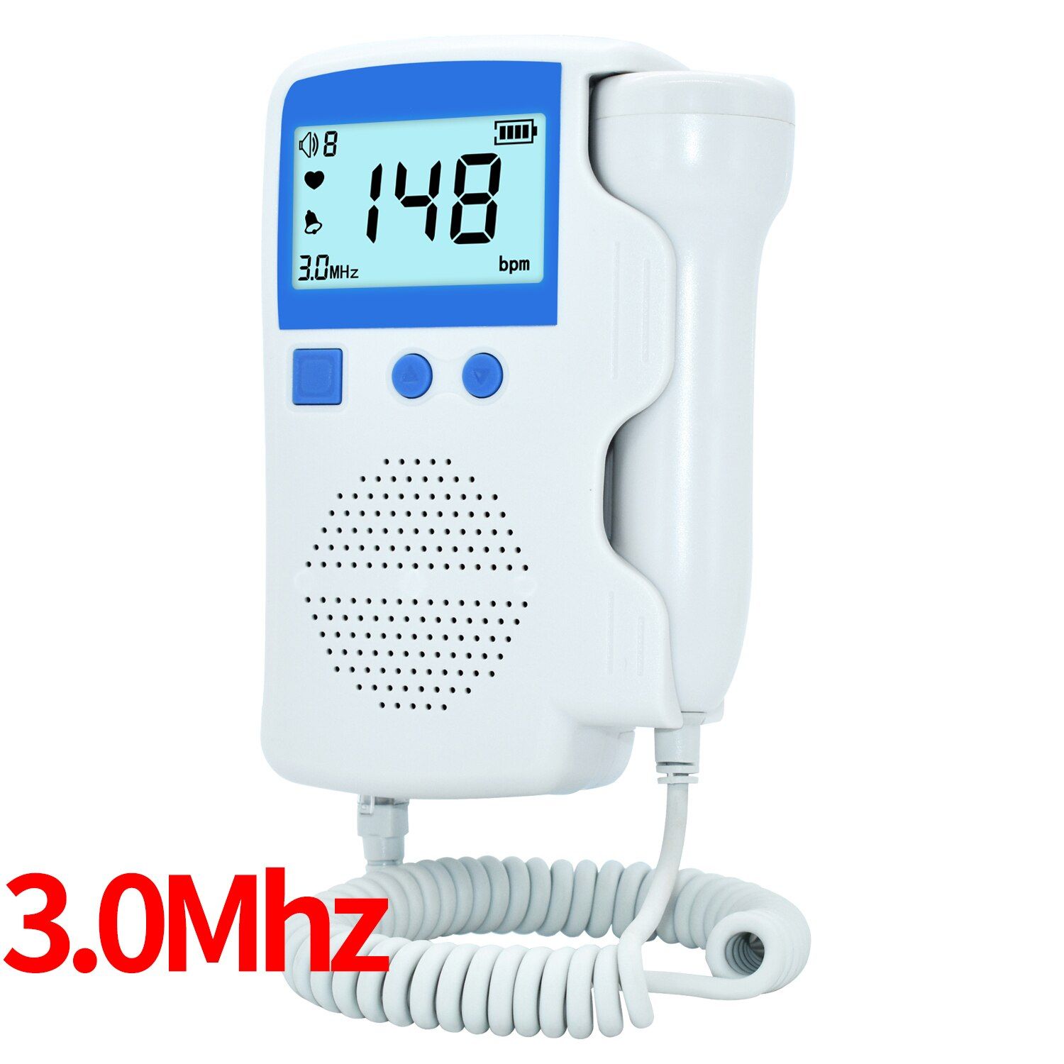 Doppler for Pregnant Women Fetal Heart Rate Detector Home No Radiation Pregnancy Listen oh Baby Heartbeat Monitor LCD Display