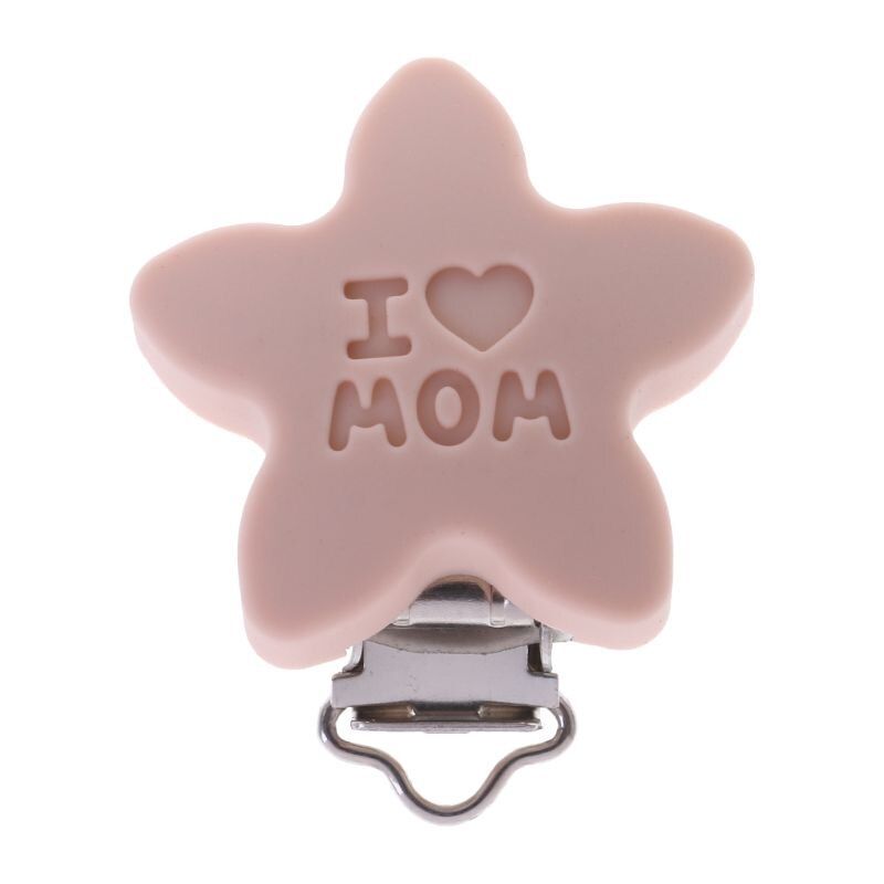 Baby Pacifier Clip Soother Teether Star Shape Silicone Safe Holder Saliva Towel Support Anti Fall Cute Feeding Cute Toys