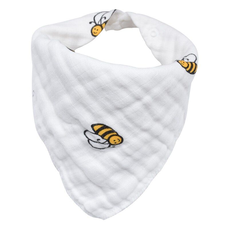 PINK SWAN Baby Bibs Boy Girl Bandana Water Absorb Bib Burp Cloth Triangle Cotton Baby Scarf Burp Baby Christmas Accessories