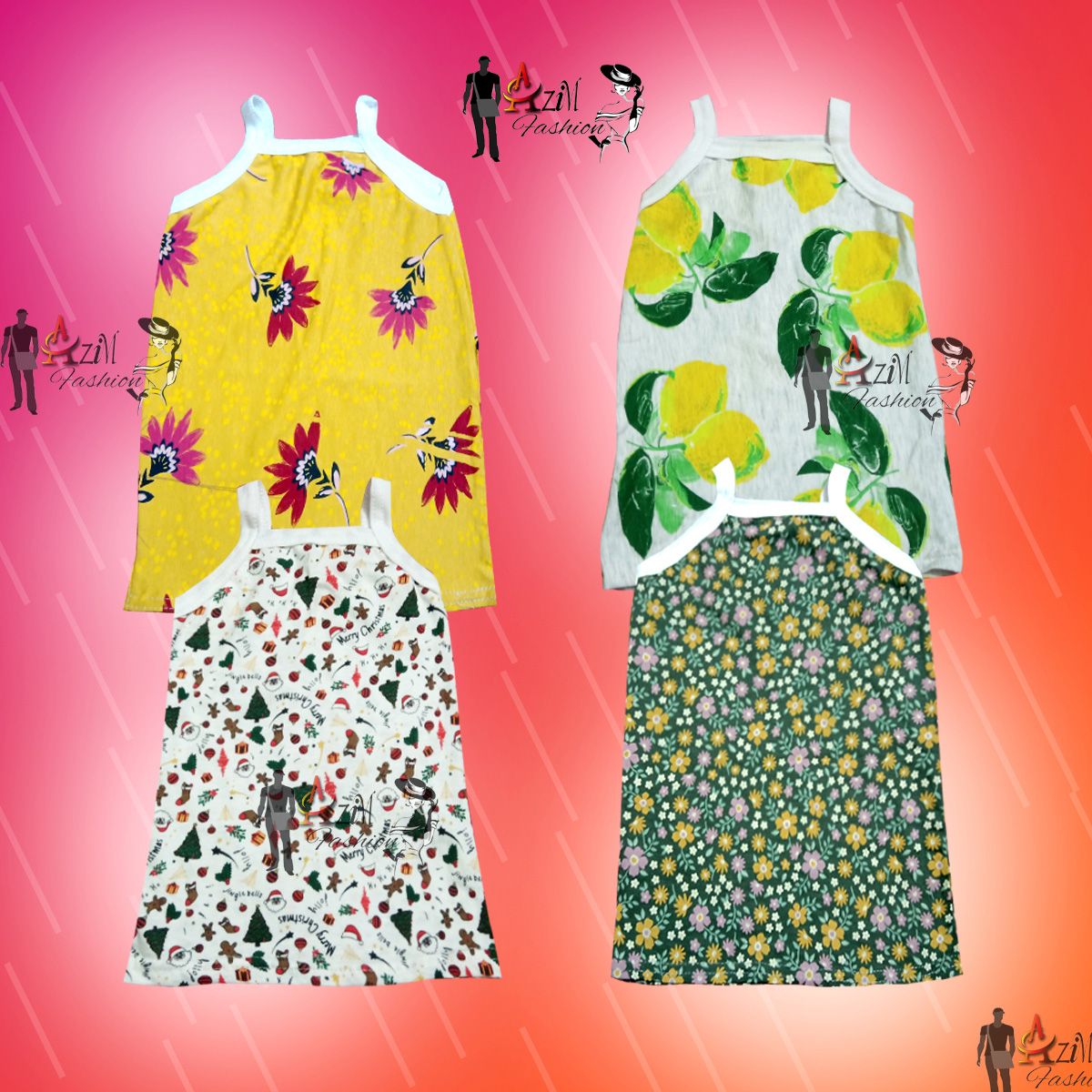 4 Pieces MultiColor Singlet / Tank Top for girls by any color