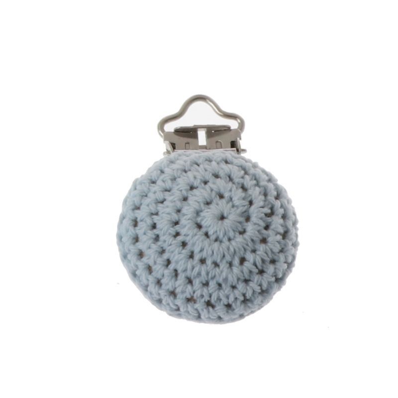 5 Pcs/Set Crochet Pacifier Clips Holder Handmade Silicone Pacifier Chains Accessories For DIY Baby Teethers