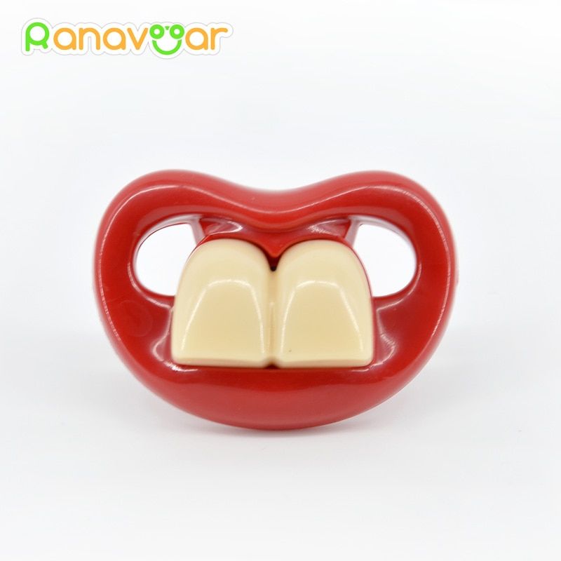 Funny Dummy Dummies Pacifier Novelty Buck Teeth Moustache Babys Child Soother Beard Nipples Kids Safe Pacifier
