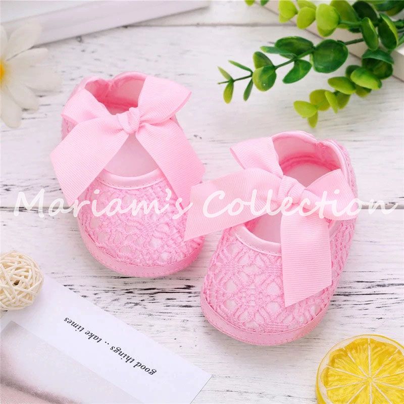 Eid shoe for baby girl, Party shoe for Baby girl  Shoes Children  Girl Soft Shoes Soft Comfortable Bottom Non-slip Fashion Bow Shoes Crib Shoes - Baby Shoes Girls
