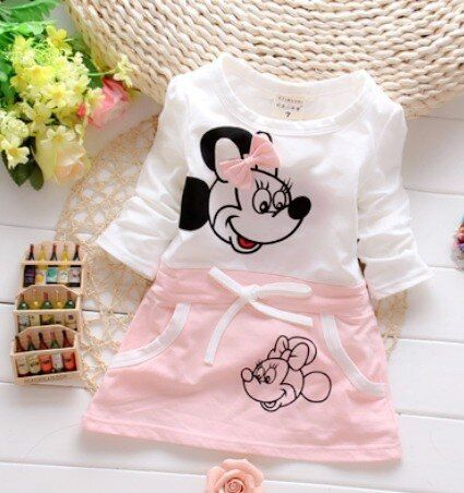 Baby Girl T Shirt Women's 2019 Spring Primer 0-1-2 Year Old Girl Long Sleeved T-shirt Baby Dress Baby Fall.