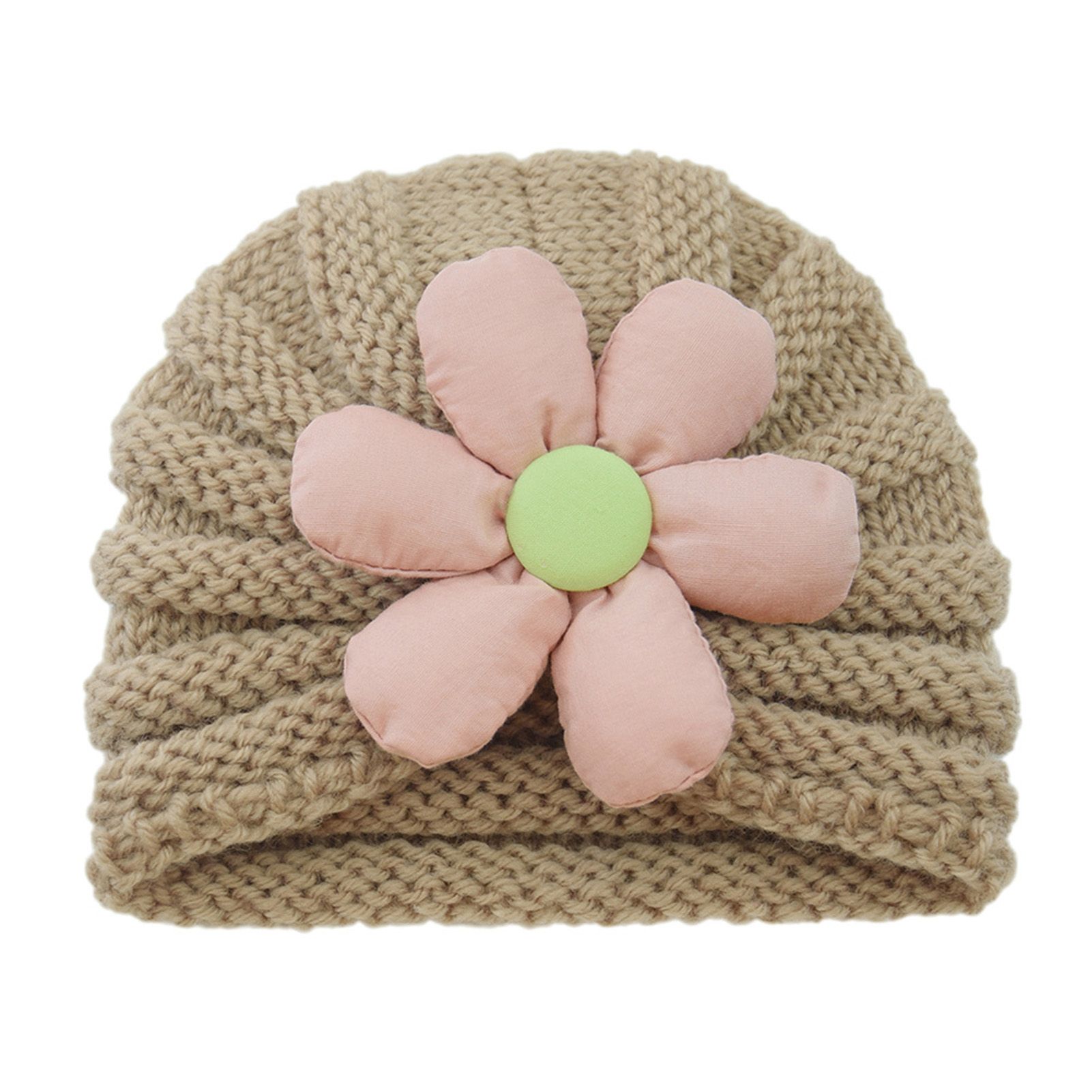 Baby Hat Soft Texture Keep Warm Woolen Yarn Knitted Infant Winter Hat for Daily Wear