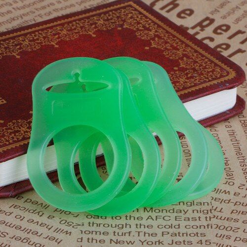 5Pcs Multi Colors Silicone Baby Dummy Pacifier Holder Clip Adapter for MAM Rings D7YD