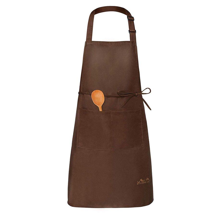 Viedouce apron waterproof kitchen feeding breastfeeding barista BBQ painting cooking work apron with pockets for woman kitchen