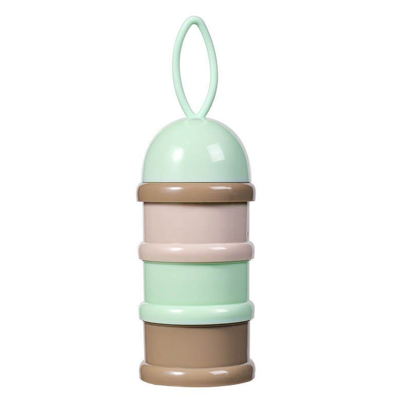 3 Layer Cute Frog Style Portable Baby Food Storage Box Essential Cereal Milk Powder Box Infant Toddlers Formula Milk Container