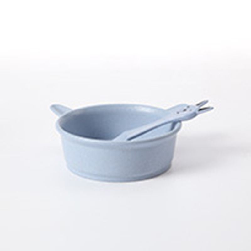【BestGO】Children's anti scalding anti dropping bowl spoon  baby tableware set, baby's rice bowl auxiliary food plate Children's bowl chopsticks and spoon