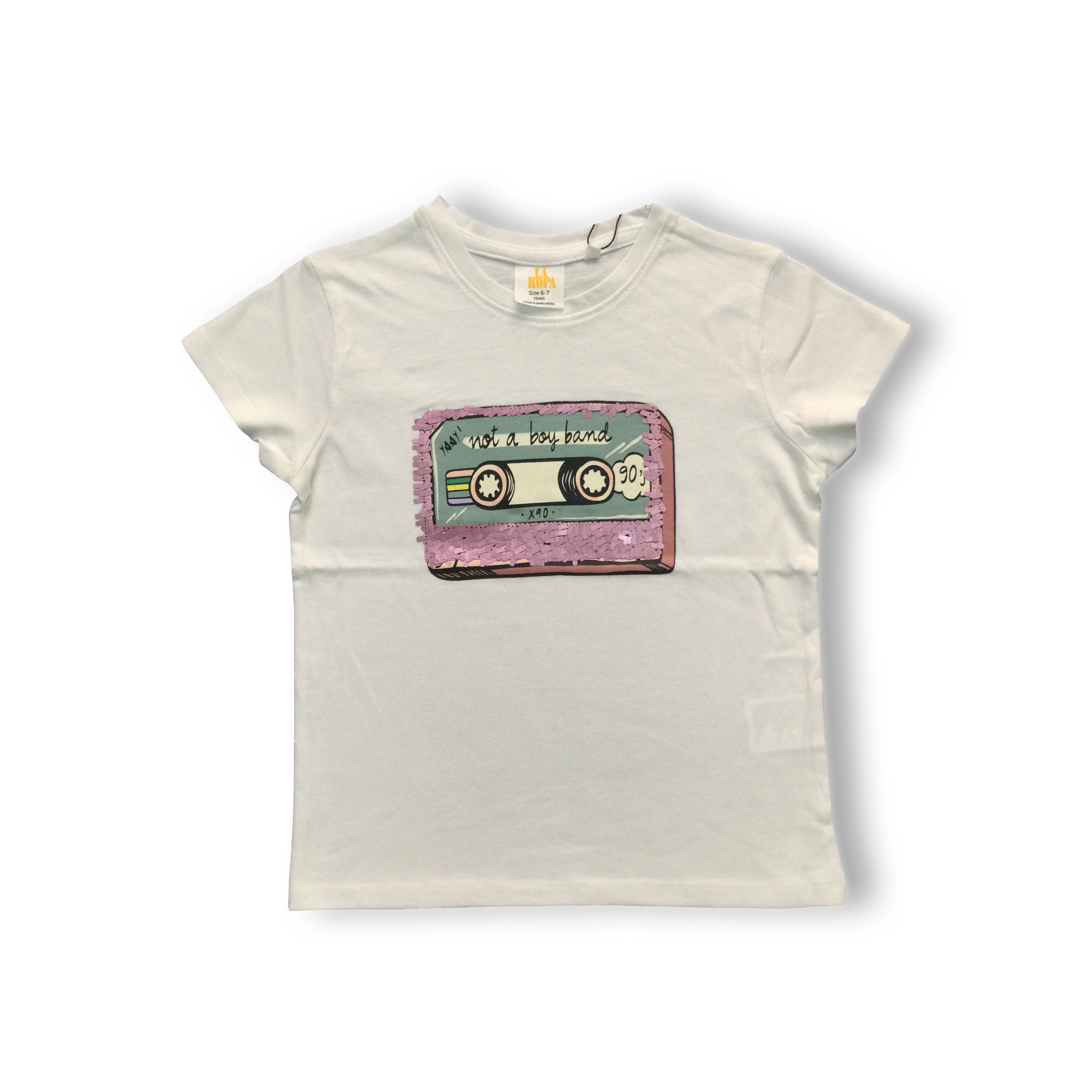 Kids T-Shirt round neck half sleeve White super Comfy