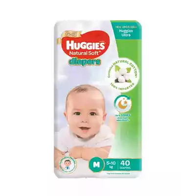Huggies Baby Diaper Ultra Belt M 5-10 kg (40 pcs)