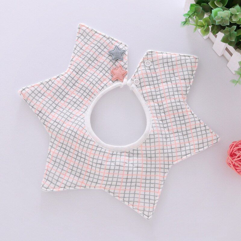 Baby Bibs Cotton Flower Waterproof Cloth Bibs Saliva Towel Rotating Baby Babador Feeding Smock Infant Burp Cloths Bandana Bibs