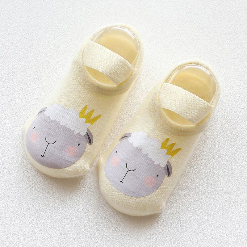 Newborn Baby Anti-slip Socks Boys Girls Infant Cotton Cute Sock Children Non Slip Cartoon Animal Warm Socks
