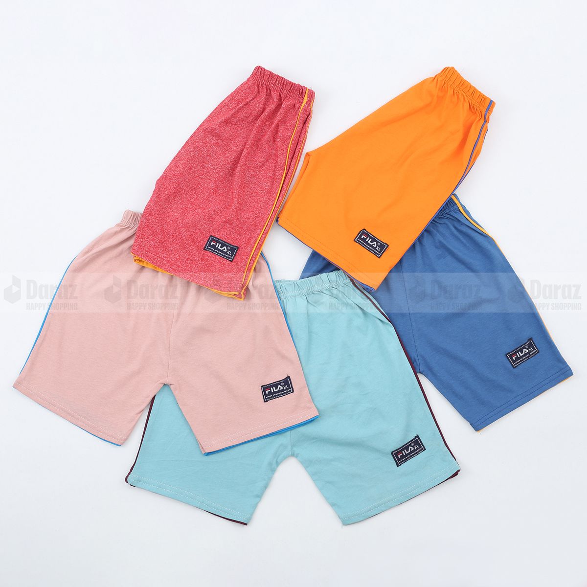 5Pieces Multi Color Printed Half Pant for Boys  by any color