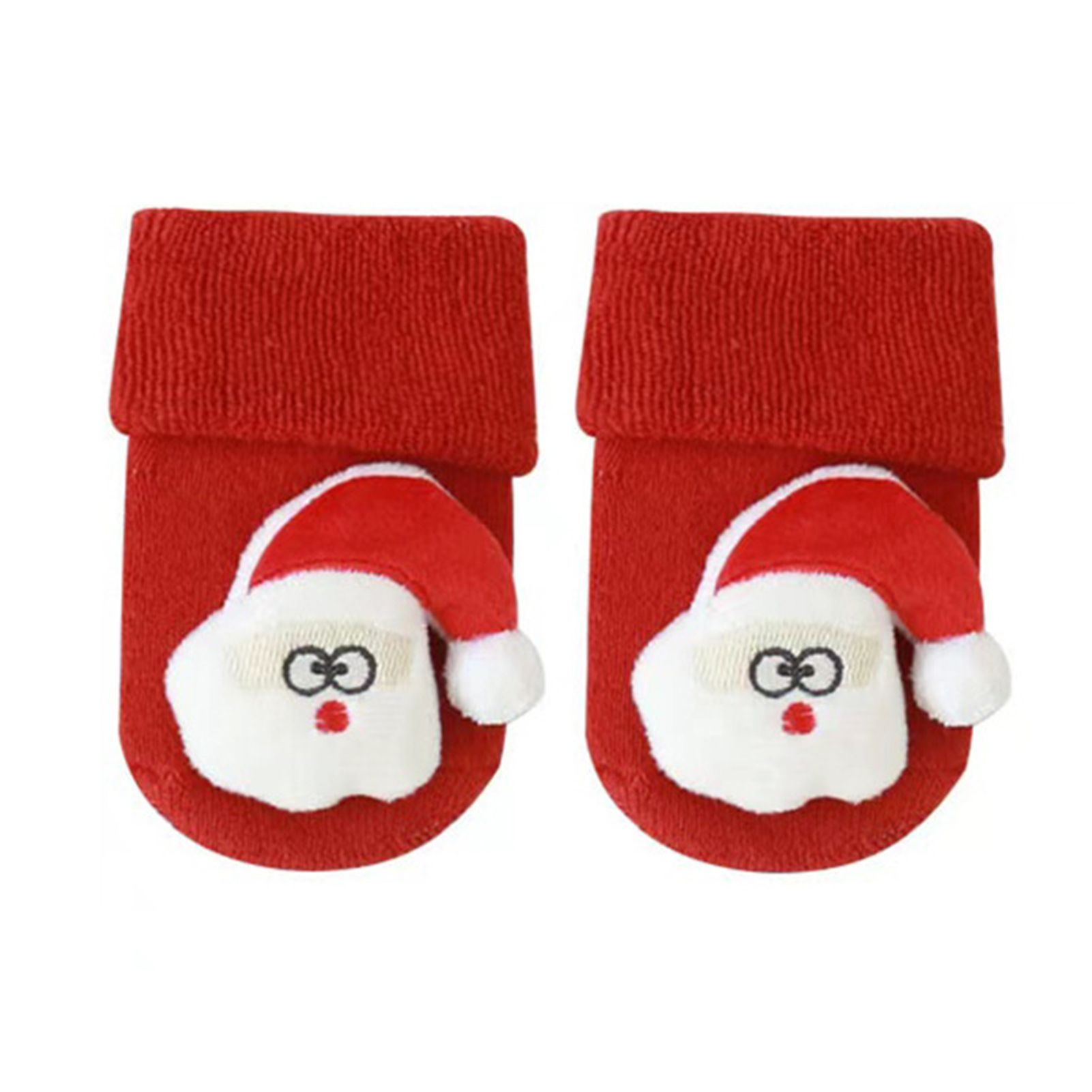 1 Pair Baby Socks Anti-slip Comfortable to Wear Cotton Christmas Feet Super Soft Newborn Socks for Winter