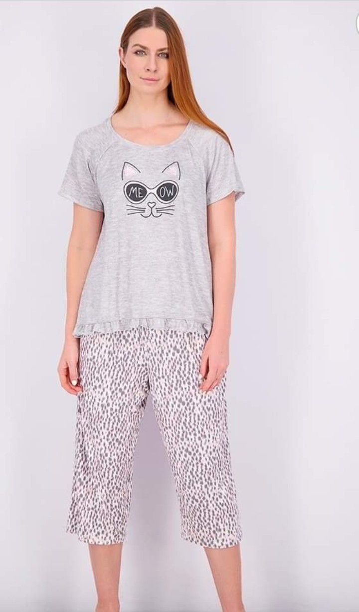 3 quater nighty pajama for women