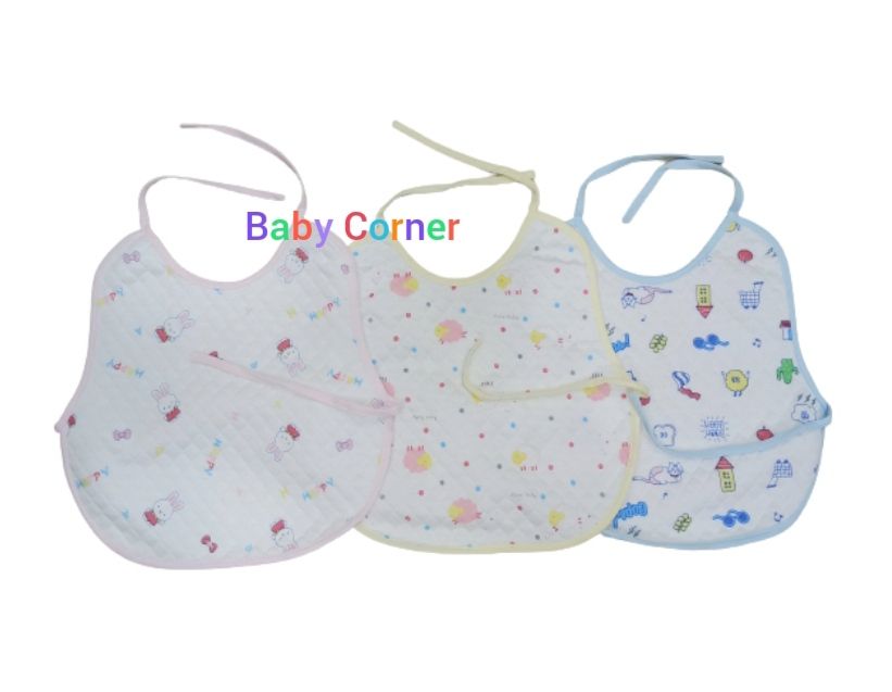 1 pcs cotton Bib for kids Multicolor(11 X 12 inch) China