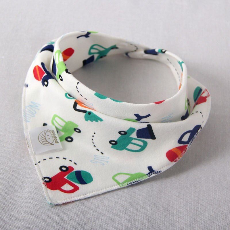 Baby Bibs Triangle Cotton Cartoon Children Kids Baberos Bandana Bibs Babador Dribble Bibs Newborn Slabber Absorbent Cloth