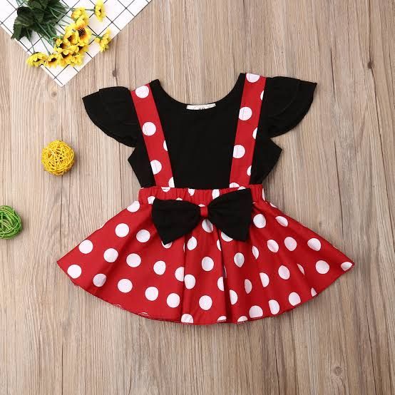 BABY FASHIONABLE DRESS ( Black & Chili Red colour)- '0' TO '12' YEAR'S