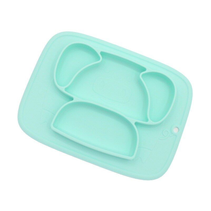 Newborn Silicone Tray Baby Feeding Suction Plate Vajillas Plato Infant Dishes Children Prato Kids Eating Bowl Infantil Place Mat