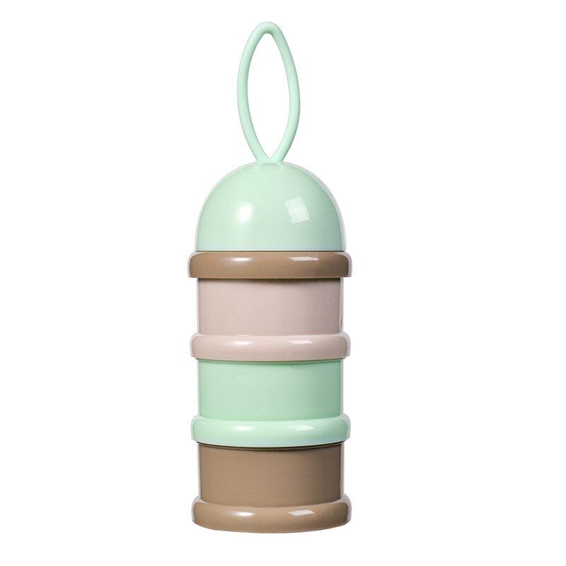 Baby Food Storage Portable three-layer milk powder box Feeding Independent layered milk powder grid cartoon bear Feeder Box