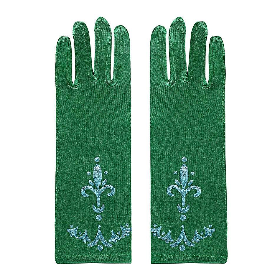 Girl Princess Dress-Up Long Gloves Birthday Party Wedding Gloves Girls Elsa Anna Accessories Set Kids Christmas Gloves Gift