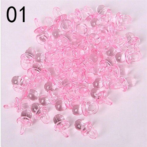 New Wholesale 100pcs Baby Mini Pacifiers Feeding Dummies Soother Nipples High Quality Feeder Boys Girls birthday Decorations