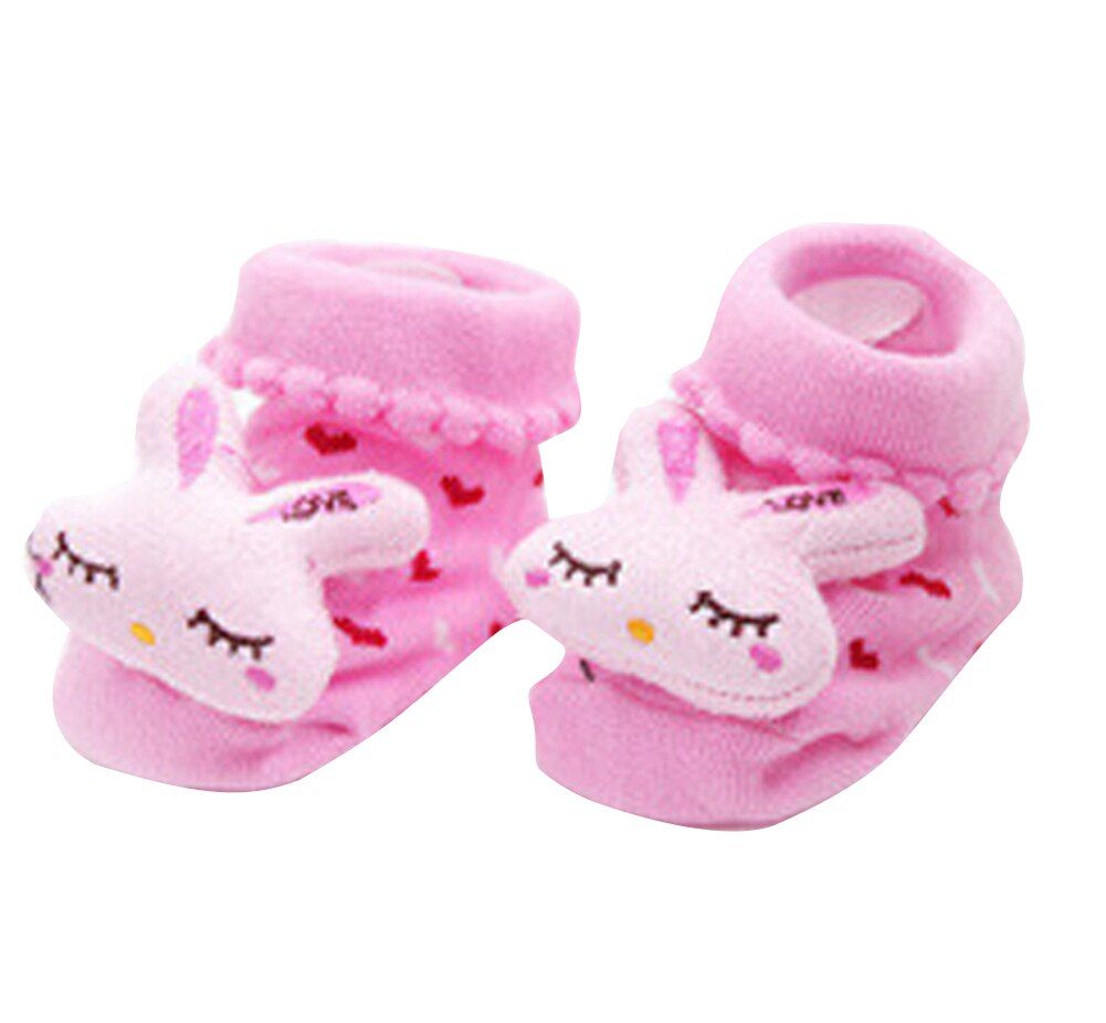 Boiiwant Newborn Baby Girls Boys 3D Animal Cartoon Anti-Slip Floor Socks Cute Baby Cotton Soft Ankle Socks Infant Socks 0-12M