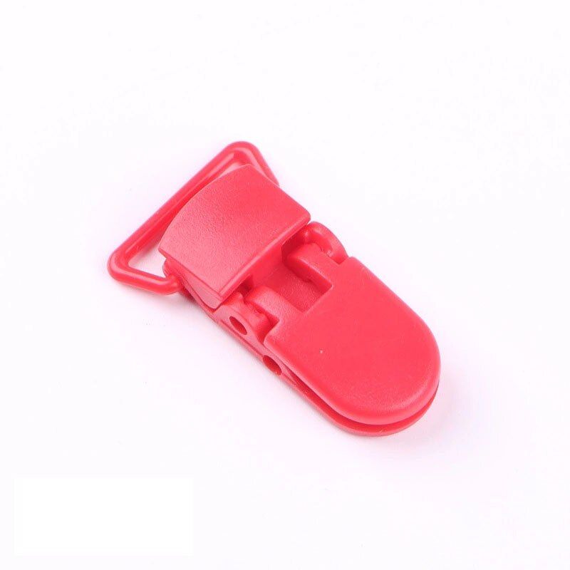 10pcs 20mm Baby Pacifier Clips Solid Plastic Soother Holder Infant Pacifier Nipples Holder Candy Color Clamp Baby Accessories
