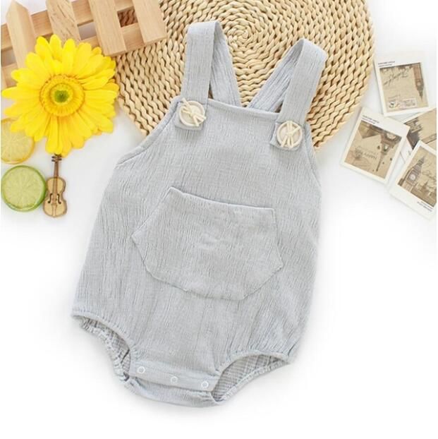 2020 Spring Baby Overalls Spring New Infant Girls Rompers Clothes Denim Boys Baby Rompers Newborn Cute Overalls Clothing