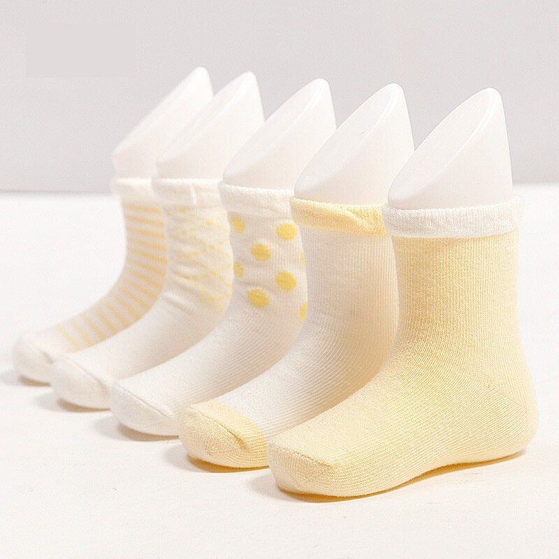 Quality 3-5 Pairs/Lot Base Design Solid Color Soft Mesh Summer Mood Cotton Knit Cute Girl Baby Kids Boy Newborn Socks